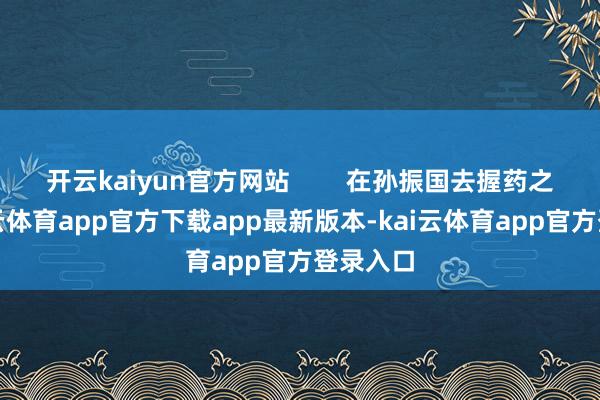 开云kaiyun官方网站        在孙振国去握药之前-kai云体育app官方下载app最新版本-kai云体育app官方登录入口