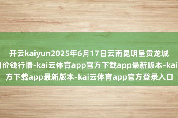 开云kaiyun2025年6月17日云南昆明呈贡龙城农居品指标股份有限公司价钱行情-kai云体育app官方下载app最新版本-kai云体育app官方登录入口
