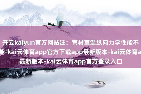 开云kaiyun官方网站注:管材室温纵向力学性能不同景况不同的性能-kai云体育app官方下载app最新版本-kai云体育app官方登录入口